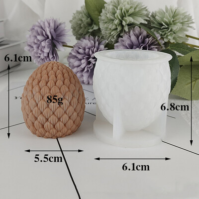 Veliki silikonski kalup za svijeće od češera za bor Božićni rukotvorini od pinjola Kalupi za lijevanje sapuna od gipsane smole Poklon za uređenje doma