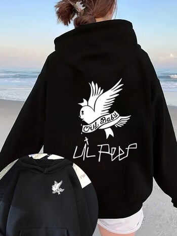 Dove Graphic Hoodies Γυναικείες φούτερ με κουκούλα από φλις φλις Lil Love Fashion Hoodies Γυναικεία φθινοπωρινά φούτερ Cry Baby Hoddie