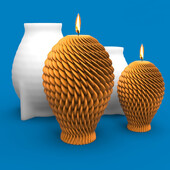 3D szövött gömb alakú gyertya szilikon forma Házi készítésű kézzel készített szappan vakolat műgyanta művészeti dekoráció barkácsolás csokoládé sütőeszközök otthoni ajándék