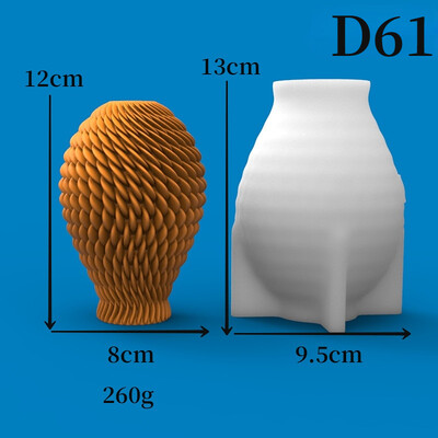 3D szövött gömb alakú gyertya szilikon forma Házi készítésű kézzel készített szappan vakolat műgyanta művészeti dekoráció barkácsolás csokoládé sütőeszközök otthoni ajándék