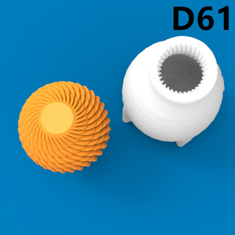 3D szövött gömb alakú gyertya szilikon forma Házi készítésű kézzel készített szappan vakolat műgyanta művészeti dekoráció barkácsolás csokoládé sütőeszközök otthoni ajándék