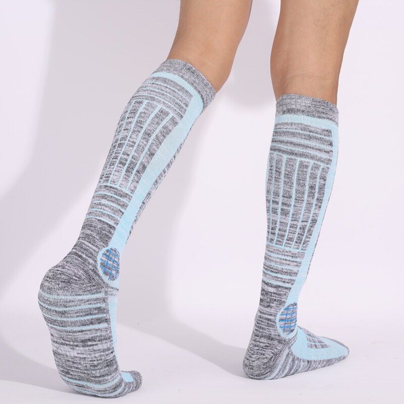 Ženske skijaške čarape, duge cijevi koje upijaju znoj, tople toplinske podebljane pamučne čarape za sportove na otvorenom, daskanje na snijegu, biciklizam, nogomet, skijaške čarape