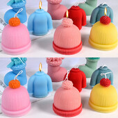 3D Ziemassvētku cepure džemperis kurpes Silikona veidne DIY Aromterapijas ģipša ziepju sveķu izgatavošanas instrumenti Ziemassvētku rotājumi amatniecība dāvanas