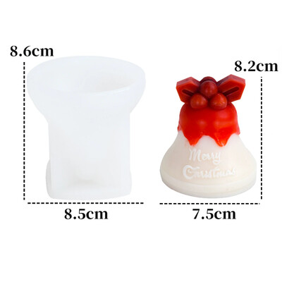 3D Ziemassvētku cepure džemperis kurpes Silikona veidne DIY Aromterapijas ģipša ziepju sveķu izgatavošanas instrumenti Ziemassvētku rotājumi amatniecība dāvanas