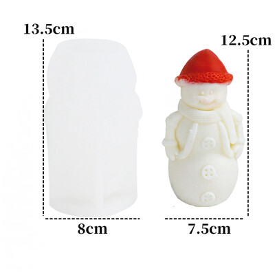 3D Ziemassvētku cepure džemperis kurpes Silikona veidne DIY Aromterapijas ģipša ziepju sveķu izgatavošanas instrumenti Ziemassvētku rotājumi amatniecība dāvanas