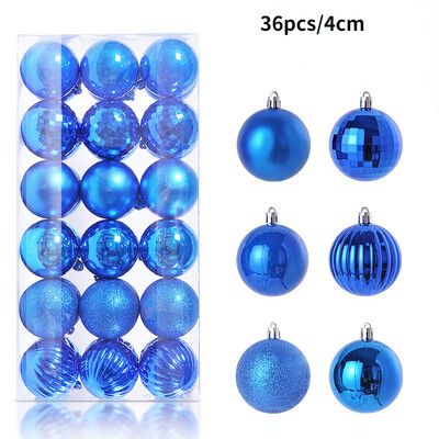 24/36gab. Kastē ievietota Ziemassvētku balle Ziemassvētku eglītes rotājuma kulons Jaungada mājas dekorēšana Navidad kulonu bumbu aksesuāri 2024