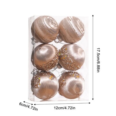 6db bársonyos karácsonyi bál szett karácsonyi díszek bársony labda fém zsinórral karácsonyi golyók tömeges karácsonyi báli díszek