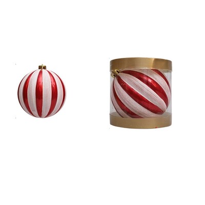 10/12/15 cm apgleznotas Ziemassvētku bumbiņas kulons karikatūra krāsaina, galvanizēta Ziemassvētku piekaramās bumbas