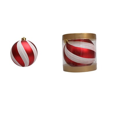 10/12/15 cm apgleznotas Ziemassvētku bumbiņas kulons karikatūra krāsaina, galvanizēta Ziemassvētku piekaramās bumbas