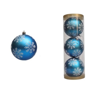 10/12/15 cm apgleznotas Ziemassvētku bumbiņas kulons karikatūra krāsaina, galvanizēta Ziemassvētku piekaramās bumbas