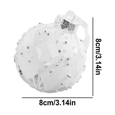 8cm Ornamente Mingi de Crăciun Pandantive Globul de Crăciun Decoratiuni Pom de Crăciun Pentru Petrecerea Crăciunului Sărbători Nunta