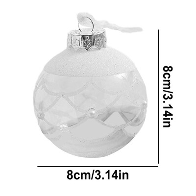 8cm Ornamente Mingi de Crăciun Pandantive Globul de Crăciun Decoratiuni Pom de Crăciun Pentru Petrecerea Crăciunului Sărbători Nunta