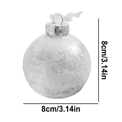 8cm Ornamente Mingi de Crăciun Pandantive Globul de Crăciun Decoratiuni Pom de Crăciun Pentru Petrecerea Crăciunului Sărbători Nunta