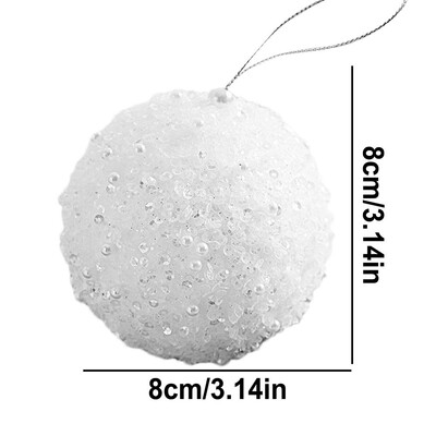 8cm Ornamente Mingi de Crăciun Pandantive Globul de Crăciun Decoratiuni Pom de Crăciun Pentru Petrecerea Crăciunului Sărbători Nunta