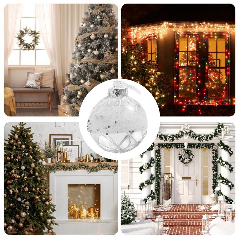8cm Ornamente Mingi de Crăciun Pandantive Globul de Crăciun Decoratiuni Pom de Crăciun Pentru Petrecerea Crăciunului Sărbători Nunta