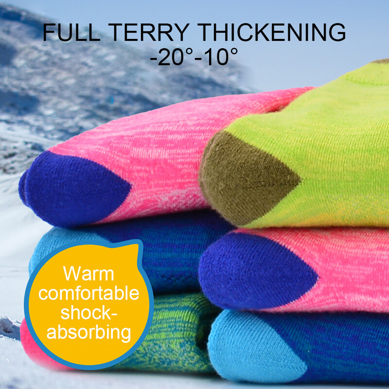 GOBYGO Snježne čarape Zimske dječje podebljane čarape za čuvanje topline Skijaške toplinske čarape Mekane za upijanje znoja Djeca Planinarenje na otvorenom