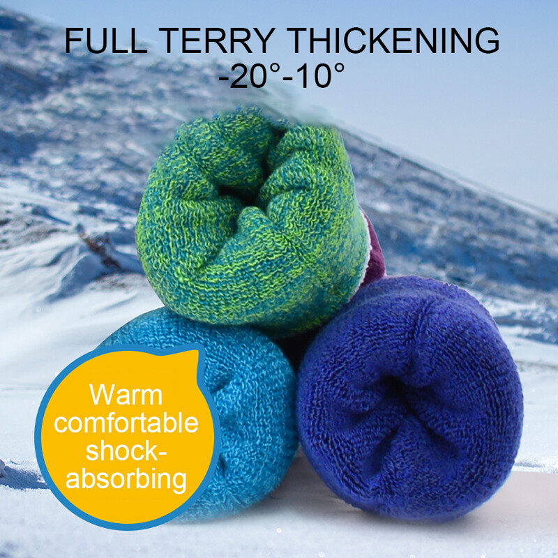 GOBYGO Snježne čarape Zimske dječje podebljane čarape za čuvanje topline Skijaške toplinske čarape Mekane za upijanje znoja Djeca Planinarenje na otvorenom