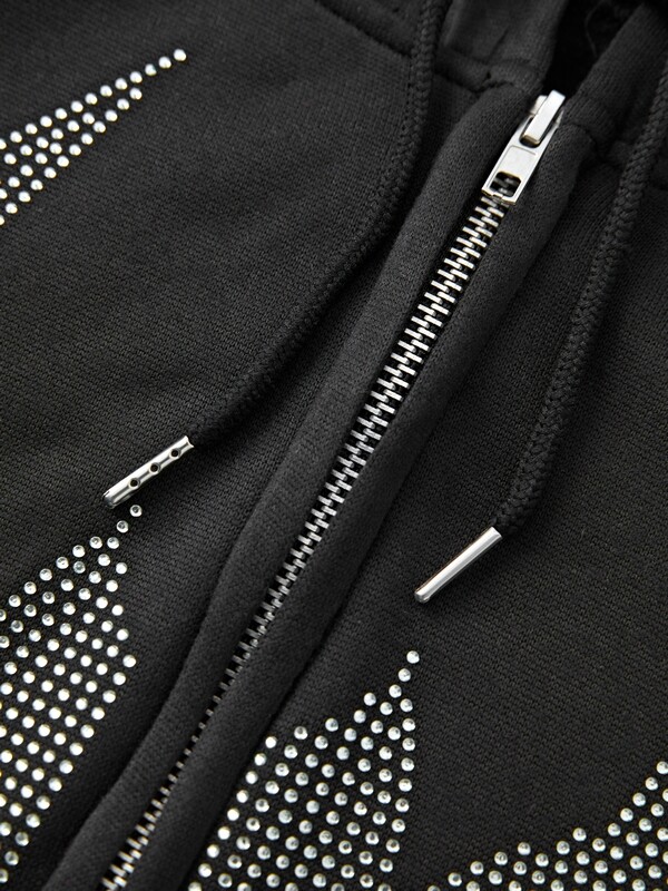 Păianjen întunecat foraj fierbinte Hanorac Pulover Hanorac Streetwear Vintage Loose Hip Hop Punk Kpop Dans Haine de iarnă cu mânecă lungă