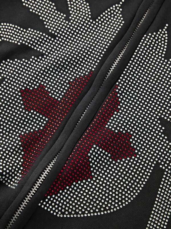 Păianjen întunecat foraj fierbinte Hanorac Pulover Hanorac Streetwear Vintage Loose Hip Hop Punk Kpop Dans Haine de iarnă cu mânecă lungă