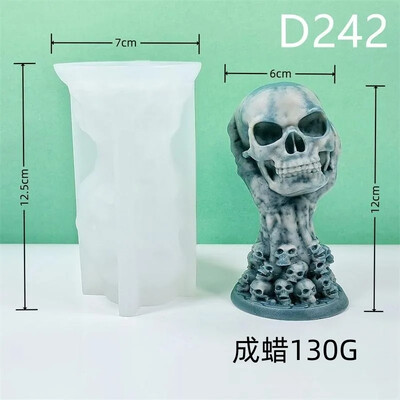 Halloween Ghost Hand Grip Ball Силиконова форма за свещ 3D скелет Занаяти Гипсов сапун Смола Crystal Cast Форма за домашен декор Подарък