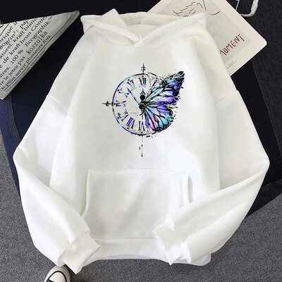 Pulover de damă cu imprimeu fluture nou 2024, drăguț cu insecte, hanorac pentru femei, toamnă/iarnă, kawaii, pulover pentru femei, pulover pentru femei