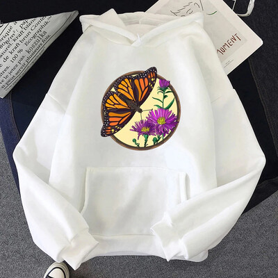 Pulover de damă cu imprimeu fluture nou 2024, drăguț cu insecte, hanorac pentru femei, toamnă/iarnă, kawaii, pulover pentru femei, pulover pentru femei