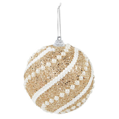 2/4 τεμ. Χριστουγεννιάτικες μπάλες 8 εκ. Glitter Χριστουγεννιάτικες μπάλες που κρέμονται από αφρό μπιχλιμπίδι Κρεμαστό στολίδια Χριστουγεννιάτικη διακόσμηση για το σπίτι 2023 Navidad
