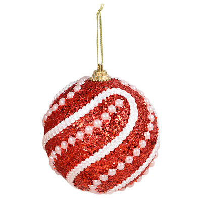 2/4 τεμ. Χριστουγεννιάτικες μπάλες 8 εκ. Glitter Χριστουγεννιάτικες μπάλες που κρέμονται από αφρό μπιχλιμπίδι Κρεμαστό στολίδια Χριστουγεννιάτικη διακόσμηση για το σπίτι 2023 Navidad