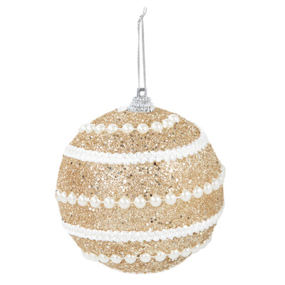 2/4 τεμ. Χριστουγεννιάτικες μπάλες 8 εκ. Glitter Χριστουγεννιάτικες μπάλες που κρέμονται από αφρό μπιχλιμπίδι Κρεμαστό στολίδια Χριστουγεννιάτικη διακόσμηση για το σπίτι 2023 Navidad