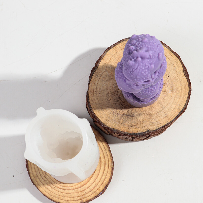 3D halloween csontváz halmozott gyertya szilikon forma kézzel készített koponyafej aromaterápiás gyertya gipsz gyanta forma Halloween dekor