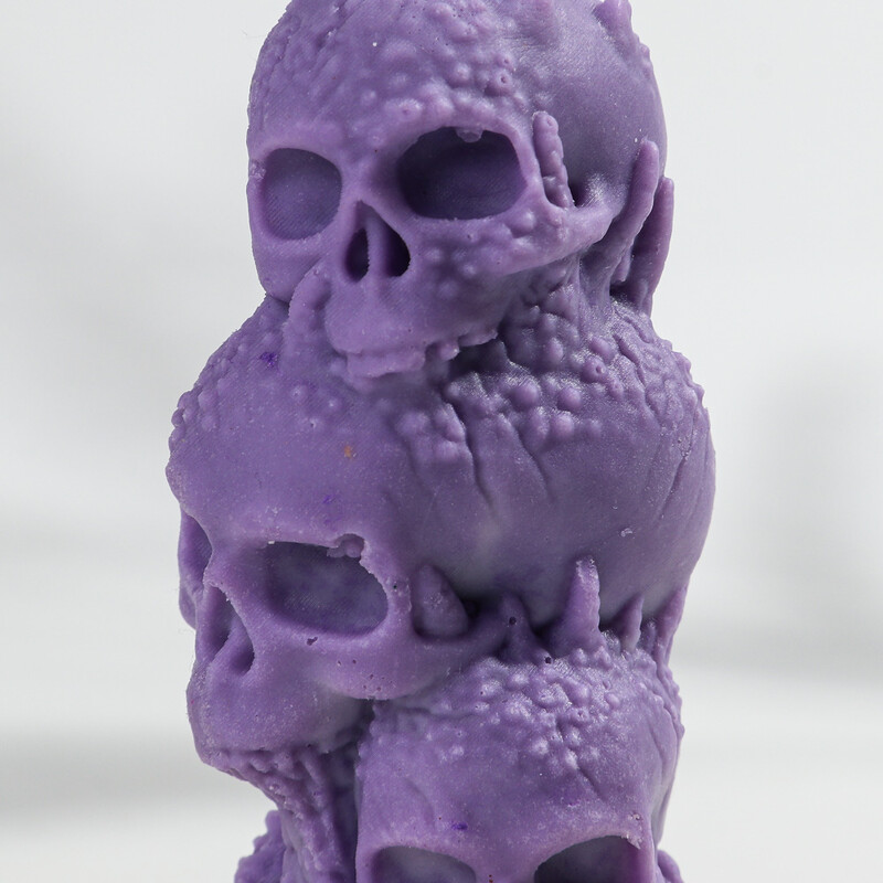 3D halloween csontváz halmozott gyertya szilikon forma kézzel készített koponyafej aromaterápiás gyertya gipsz gyanta forma Halloween dekor