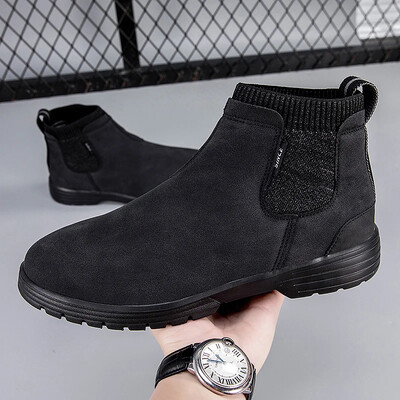 Cizme noi pentru bărbați, piele, impermeabile, pentru bărbați, cizme chelsea, de designer de marcă, în Italia, cizme rochie, moda bărbați, cizme de afaceri, mărime mare