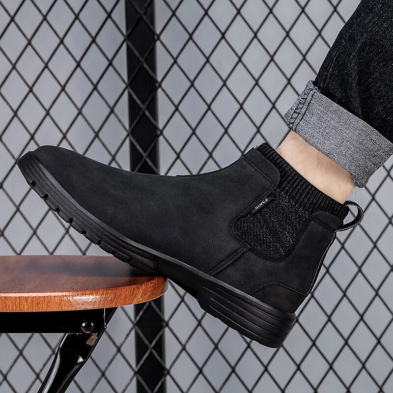 Cizme noi pentru bărbați, piele, impermeabile, pentru bărbați, cizme chelsea, de designer de marcă, în Italia, cizme rochie, moda bărbați, cizme de afaceri, mărime mare