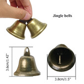 10 ks 38 mm zlaté rolničky Vianočné dekorácie na festivalové párty DIY výroba zvonkohry medené zvončeky vianočné dekorácie stromček novoročné dekorácie