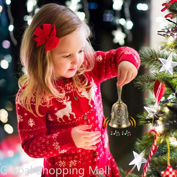 Christmas Hand Bells Call Bell Wedding Bell για Υπηρεσία εστιατορίου Bell Bar Jingle Classroom Εκκλησία Σχολείο Συναγερμός Διακόσμηση σπιτιού