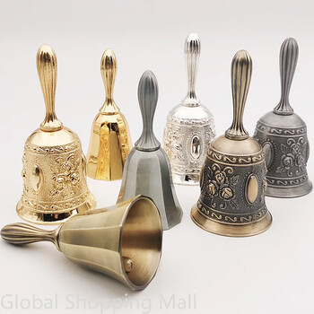 Christmas Hand Bells Call Bell Wedding Bell για Υπηρεσία εστιατορίου Bell Bar Jingle Classroom Εκκλησία Σχολείο Συναγερμός Διακόσμηση σπιτιού