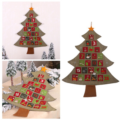 Karácsonyi visszaszámláló naptár Karácsonyfa adventi naptár függő zsebekkel Adventi naptár Visszaszámlálás 2022 naptár anime