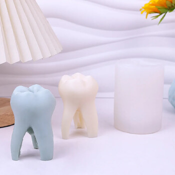 Μεγάλο 3D Dental Silicone Mould Simulation Teeth Aromatherapy Ρητίνη γύψου και σαπούνι ψησίματος στολίδι για πάρτι Home Art Deco