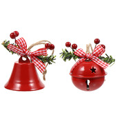 2 gab. Ziemassvētku zvani, milzu grabulīši, Ziemassvētku ballītes dekori, piekaramie rotājumi, koka piekariņi