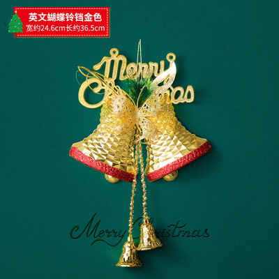 2023. aasta jõulukaunistused Rippuvad jõulupuu kaunistused Topeltkellade stseenide paigutus Poeaken Piduliku atmosfääri kaubad