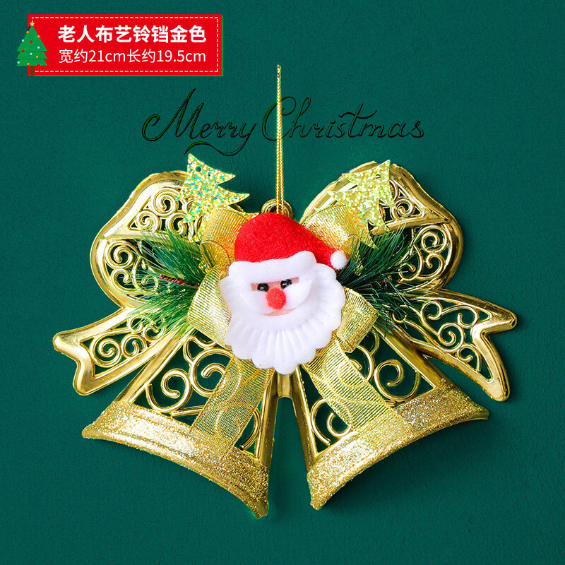 2023. aasta jõulukaunistused Rippuvad jõulupuu kaunistused Topeltkellade stseenide paigutus Poeaken Piduliku atmosfääri kaubad