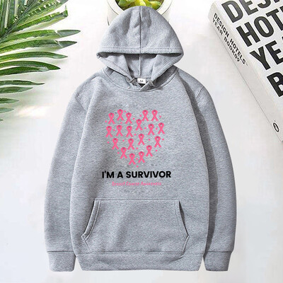 Dukserice s kapuljačom s motivom raka dojke Muške/Ženske majice s kapuljačom Ležerna majica s kapuljačom Pulover osobnosti