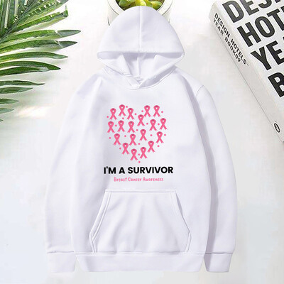 Dukserice s kapuljačom s motivom raka dojke Muške/Ženske majice s kapuljačom Ležerna majica s kapuljačom Pulover osobnosti