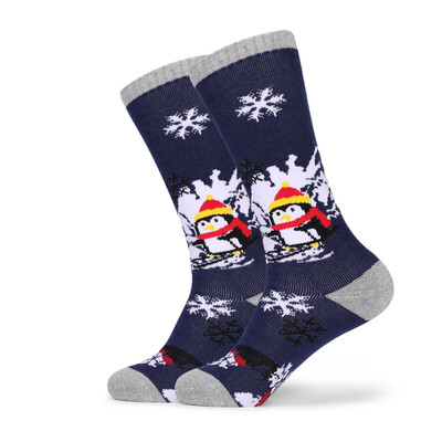 Vaikiškos slidinėjimo kojinės ilgas storintas rankšluosčio dugnas žiemai šiltas lauko sportinis vilnos medvilninės slidinėjimo kojinės jauniems berniukams Grils