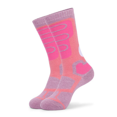 Vaikiškos slidinėjimo kojinės ilgas storintas rankšluosčio dugnas žiemai šiltas lauko sportinis vilnos medvilninės slidinėjimo kojinės jauniems berniukams Grils