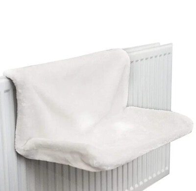 Geantă pentru radiator de pluș pentru pisici Pat moale suspendat pentru pisici cu cadru puternic din fier, durabil, hamac agățat pentru pisici, cald și confortabil