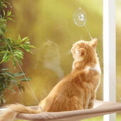 Slatki viseći kreveti za kućne ljubimce Nosač od 20 kg za montažu na prozor za mačke, viseća mreža za mačke, udoban krevet za mačke