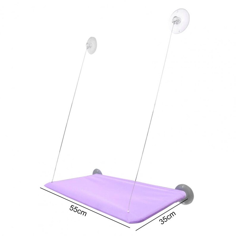 1 set viseća mreža za mačke Lako se postavlja Vakumska čašica Smuđ za mačji prozor Čvrsti krevet za mačke na prozoru Mekane sklopive police Oprema za kućne ljubimce