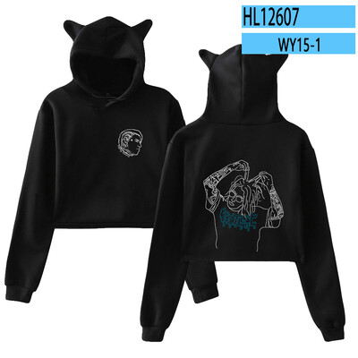 Ronnie Radke Hoodie Sweatshirts Crop top Hoodie Pullovers Printing Singer for Girls Youth Streetwear Clothes