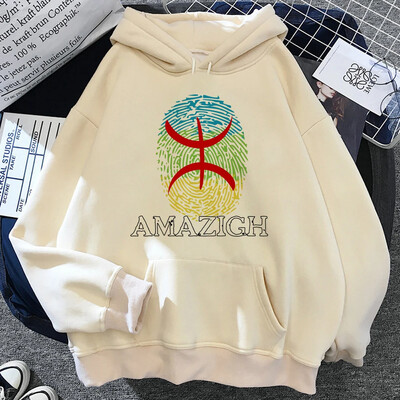 Качулки Amazigh Мъжка графика Harajuku Аниме Щампани жени Пуловер Графика Манга